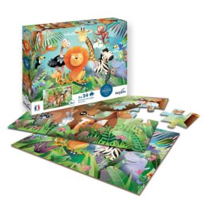 Puzzle 2 X 24 Pieces Animaux Sauvages